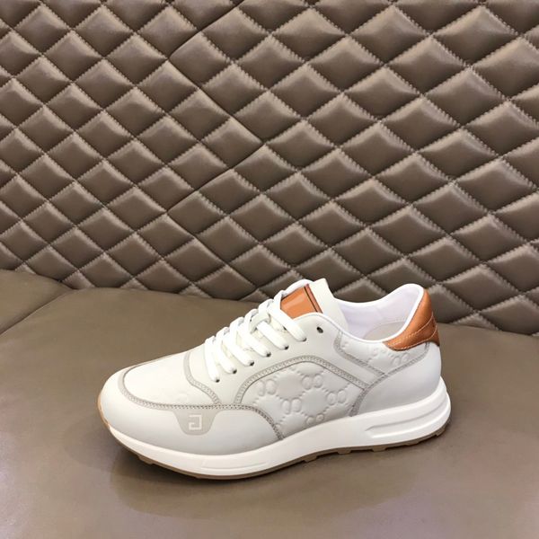 

new designer leather men's shoes comfortable brand lace casual luxury sports shoelace shoe box, Red;white
