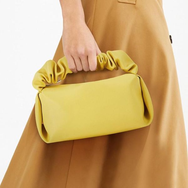 

storage bags cosmetic bag large capacity zipper design simple stain-proof smooth surface solid color toting cloud for date outdoor