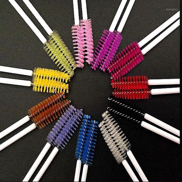 

50pcs disposable micro eyelash comb brush spoolers makeup kit lash extension brushes mascara applicator wand eyebrow brush1
