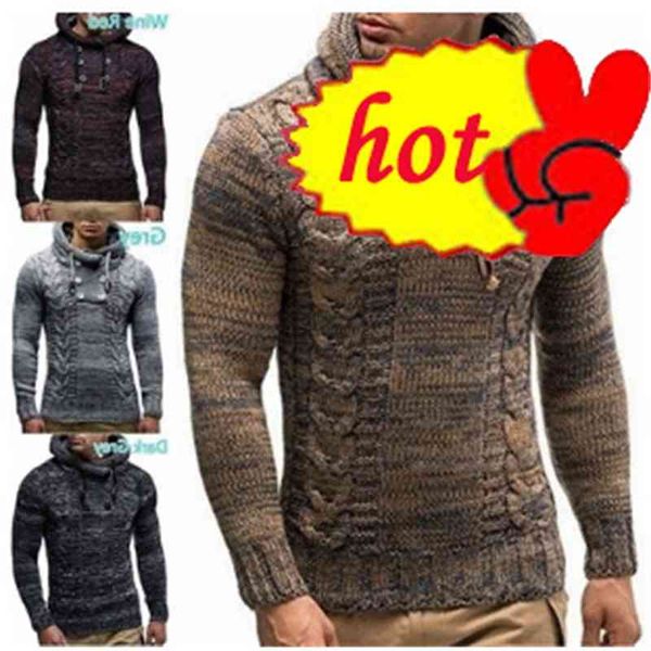 

men's sweaters winter autumn hooded male sweater jumper fashion casual slim s basic knitwear clothes h2sb, White;black