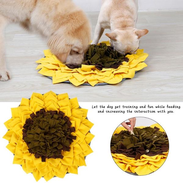 

dog snuffle mat encourages natural foraging skills for stress release pet feeding training pad sniffing kennels & pens