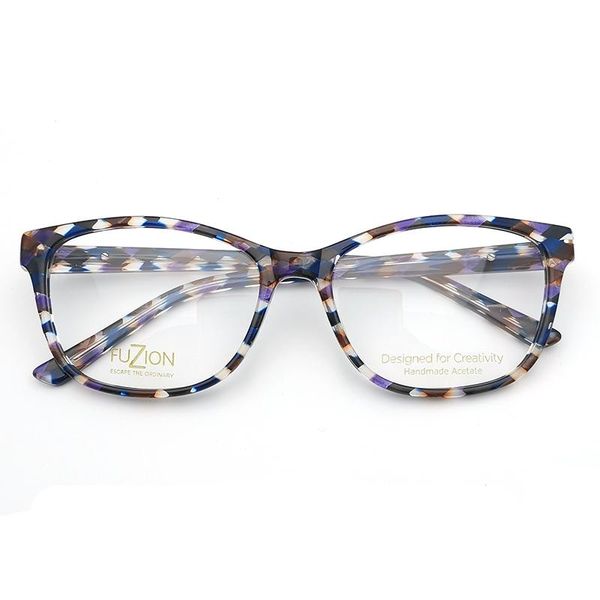 

fashion sunglasses frames cateye 2021 wholesale optical acetate eyeglasses womens men vintage handmade blue light glasses retro, Black