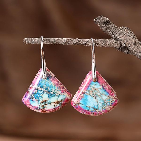 

dangle & chandelier exclusive earrings for women stone teardrop earring colorful jewelry wholesale, Silver