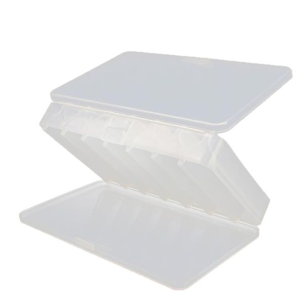 

elenxs plastic lure storage box portable double sided fishing bait organizer case outdoor tackles accessories