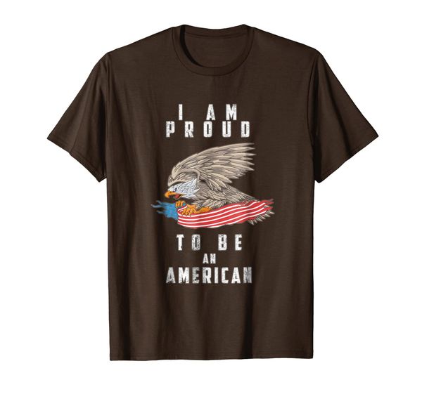 

i am proud to be an american t-shirt, White;black