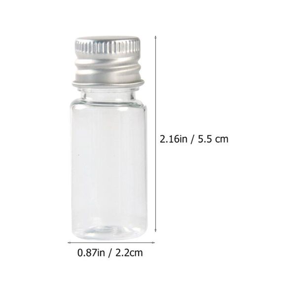 

storage bottles & jars 5pcs transparent essential oil refillable empty