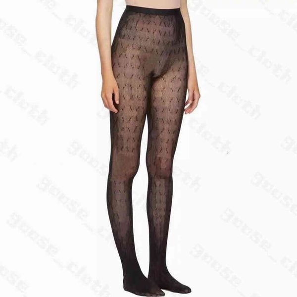

plus size jumpsuits & rompers box stockings with for women ins fashion luxurys breathable designers socks leg tights womens winter warm lett, Black
