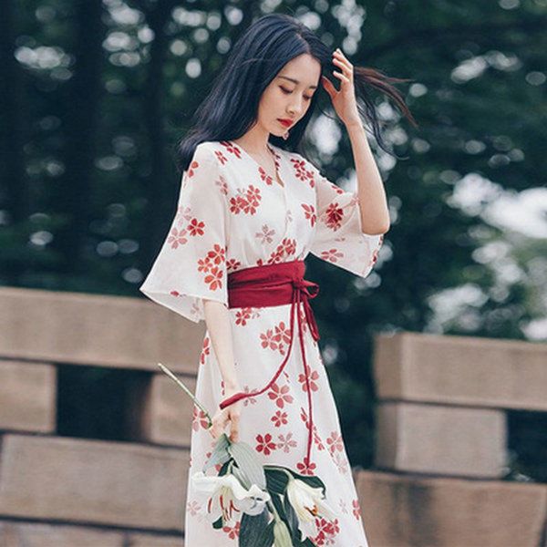 

belt, large size dress, waist closing bandage, buhanfu, super fairy chinese style floral skirt, 200kg, Black;gray