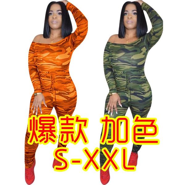 

women's pants & capris fall/winter camo jumpsuit luxury tights glitter elegant ladies nightclub wear, Black;white