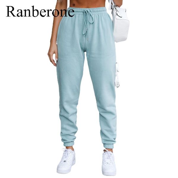 

yoga outfits women's pants casual loose sport running pantalones solid korean style thick sweatpants autumn winter fashion trousers fem, White;red