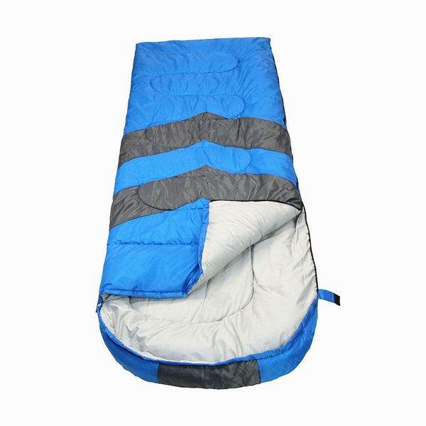 

sleeping bag 210t polyester plaid waterproof coating envelope hollow cotton thicken travel camping bags