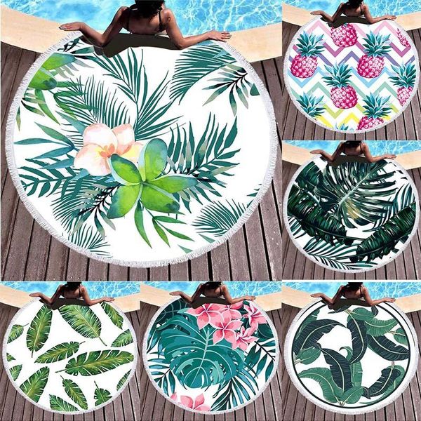 

tropical floral microfibre beach towel summer outdoor print sunscreen picnic mat