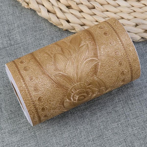 

roll 3d embossment waistline wall sticker self adhesive mural decals for living room bedroom office (ya10204) wallpapers