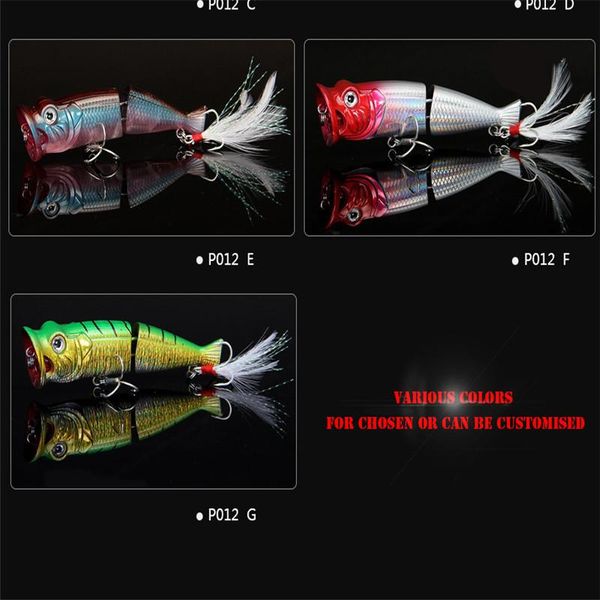 

fishing hooks 80mm 11g wobbler floating water lure artificial bait p012