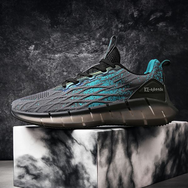 

spring breathable popcorn flying woven coconut sky star trend men's sho 2021 style, Black