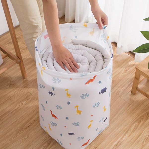

storage bags large printing cylinder quilt bag beam mouth moisture-proof and waterproof dormitory clothing finishing pack