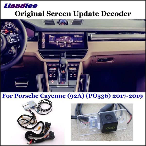 

car rear view cameras& parking sensors liandlee for 92a po53 original display update system reverse camera decoder reversing