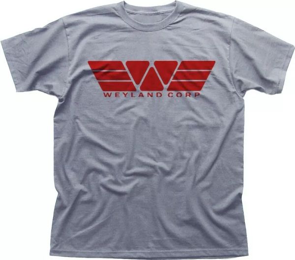 

weyland corporation yutani aliens prometheus heather red t-shirt 09868, White;black