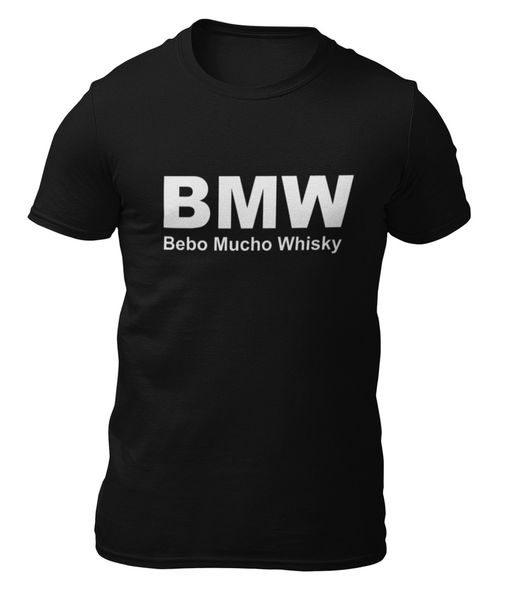 

T-shirt-bmw-Bebo much whiskey t-shirt -, White;black