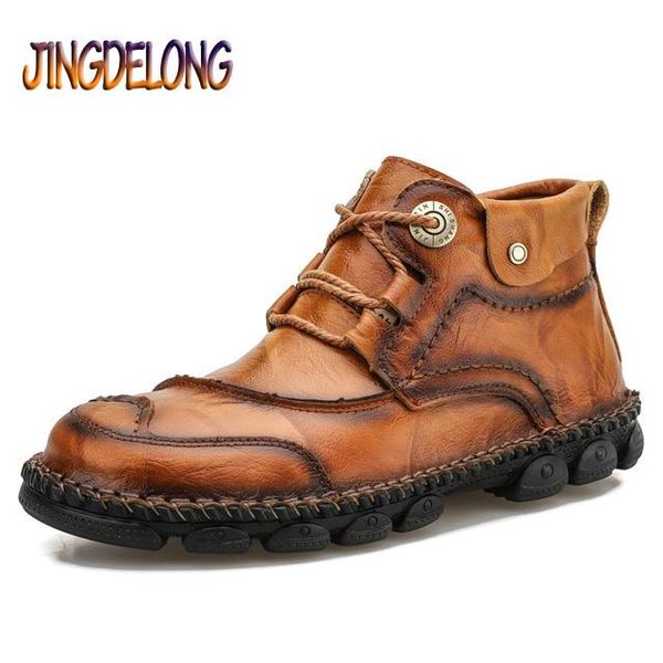 

boots genuine leather men's male ankle breathable mancasual zapatos de mujer, Black