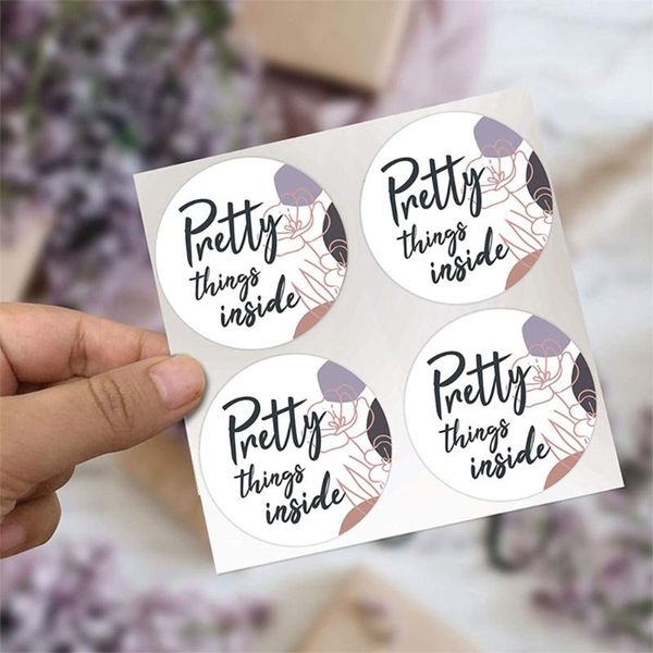 

500pcs pretty things inside stickers rose flower seal label valentine's day gift wrap