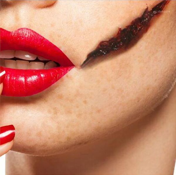 

600pcs/lot on halloween horrible scar scratch fake wound stitch tattoos stickers mix styles water-proof temporary ha17701