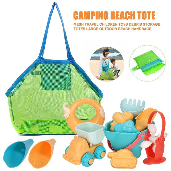 

Outdoor Swimming Beach Bag Foldable Mesh Swimming Waterproof Bag For Kids Beach Toy Mesh Tote Bags Beach Swimming Sport Bags