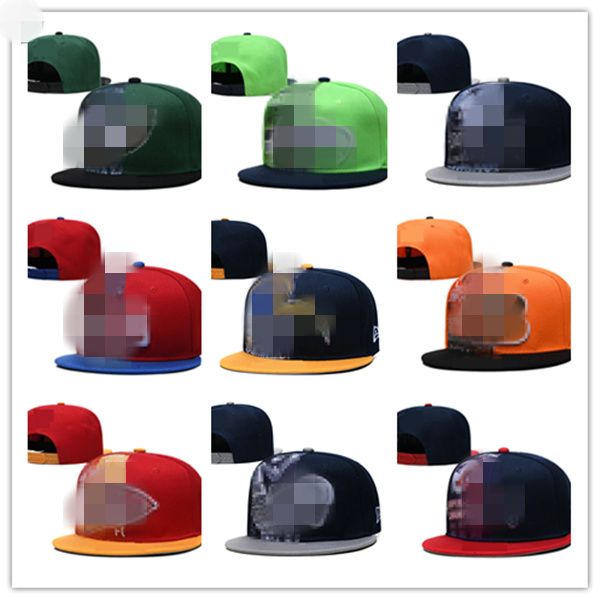 

2021 good sale football snapback hats adjustable cap all team mix match order caps hat a1, Blue;gray