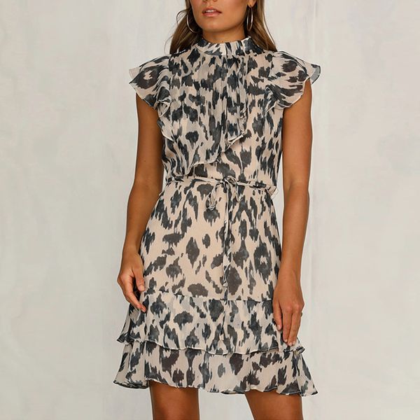 

factoryj9nb factoryb563 women's leopard dress summer 2020, White;black
