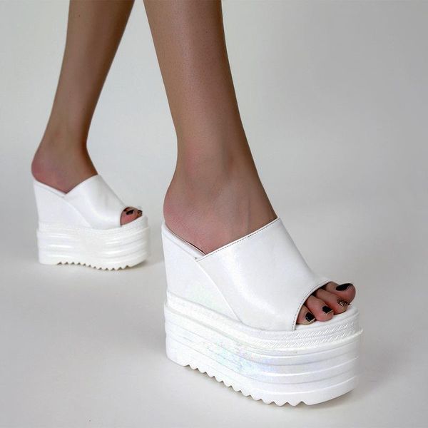 

slippers shoes ladies' slipers women heeled mules on a wedge low 2021 high rome fabric basic pu slides scandals rubber super, Black