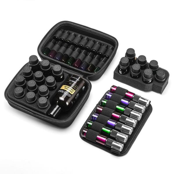 

storage bags 45 bottles essential oil carrying bag black eva variety capacity detachable portable travel for