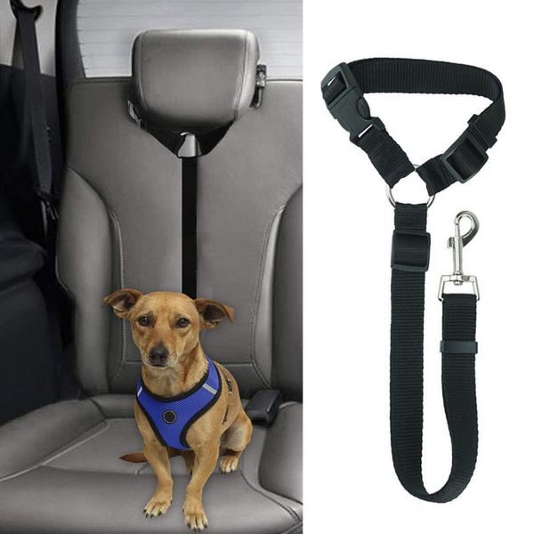 

dog car seat covers cat safety belt strap headrest restraint adjustable nylon restraints vehicle seatbelts harness pet