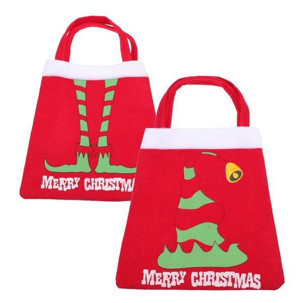 

gift wrap 2pcs candy packing bags party biscuit christmas adornments red