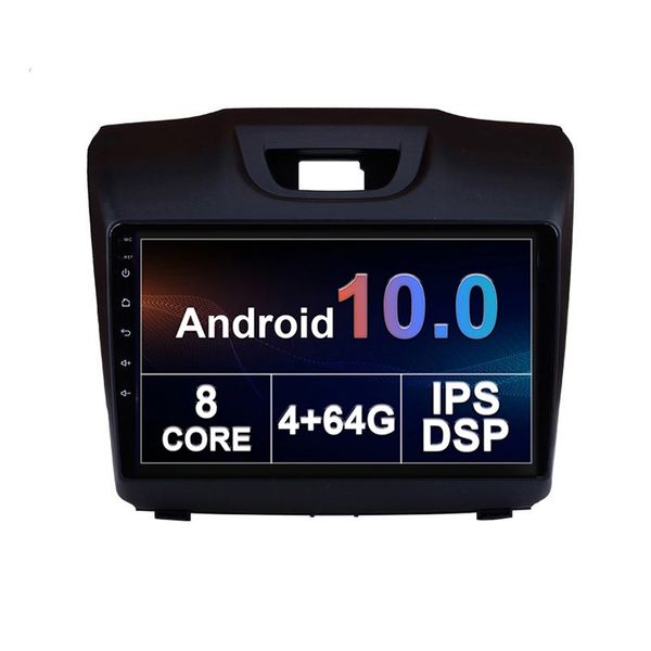 Auto-DVD-Spieler GPS-Navigation für Isuzu DMAX S10 2015-2018 Stereo Multimedia Android 10.0 Touchscreen-Unterstützung Digital TV Carplay