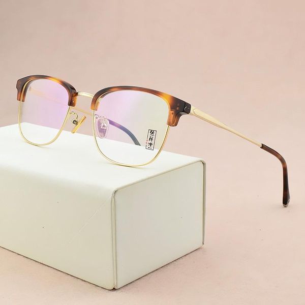 

fashion sunglasses frames square brand glasses frame women vintage round men ultralight eye for spectacle women's, Black