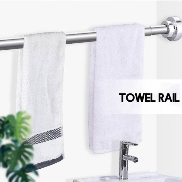 

shower curtains 60cm-150cm adjustable curtain rod pole spring tension rail stainless steel for clothes / towels
