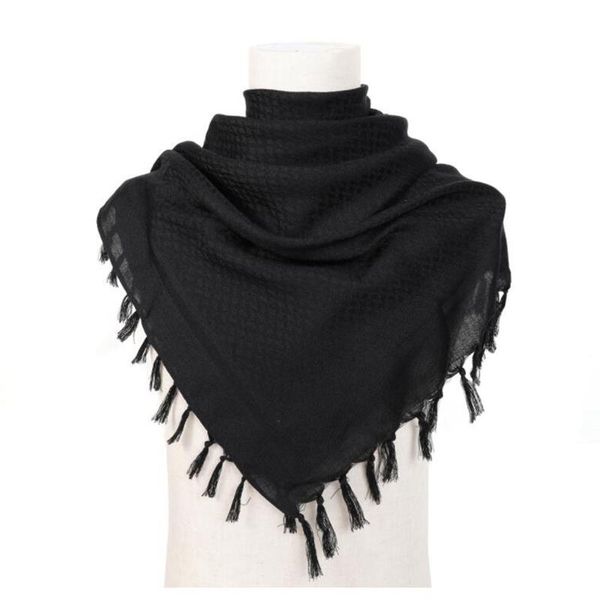 

cycling caps & masks military scarves mask multifunction tactical desert scarf shemagh arabic keffiyeh bandana for men women outdoor, Black
