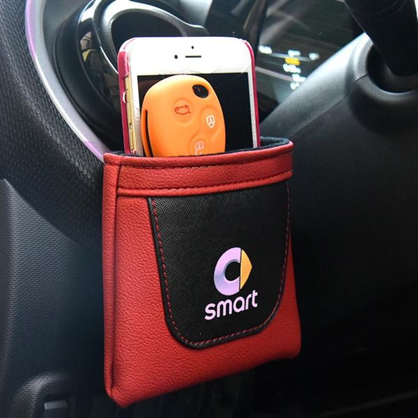 

car organizer styling phone card holder bag storage hanging for smart fortwo forfour 4 doors accessories