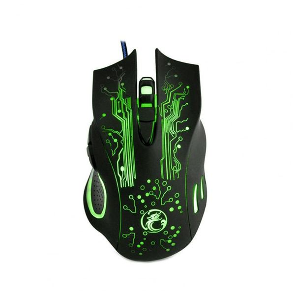 

wired mouse with gaming chip strong usb wire black colorful light professional mice