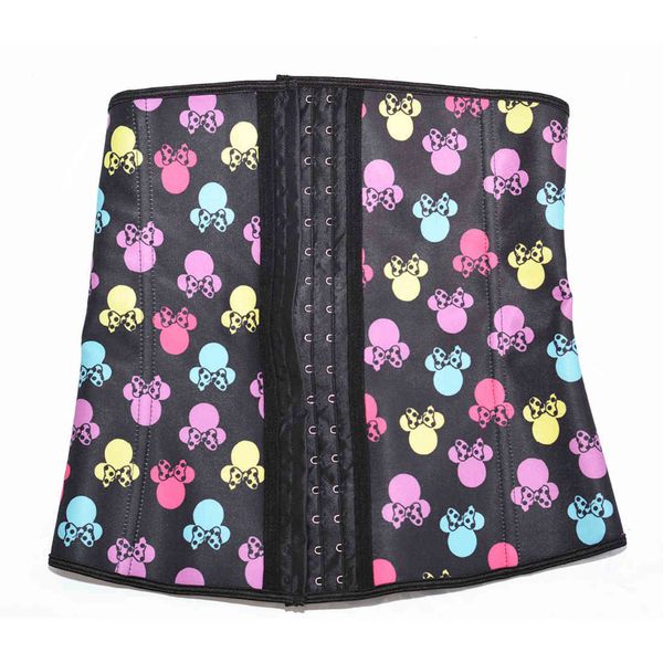 

waist tummy shaper decor band rubber steel seal clip latex trainer adjustable plastic waist