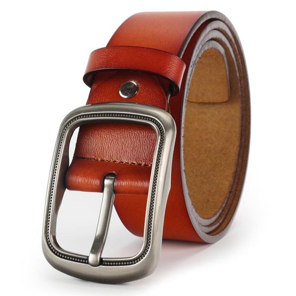 

belts cowskin genuine leather for men luxury cowboy belt brand male vintage style jeans designer split strap drop, Black;brown
