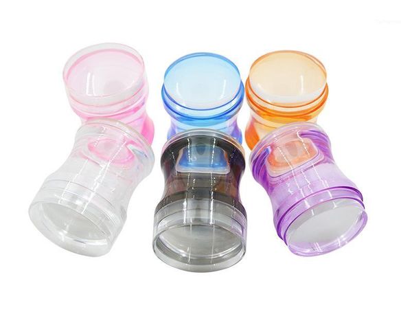 

nail 3.8cm crank transparent cover large seal 6 color handle1, Silver