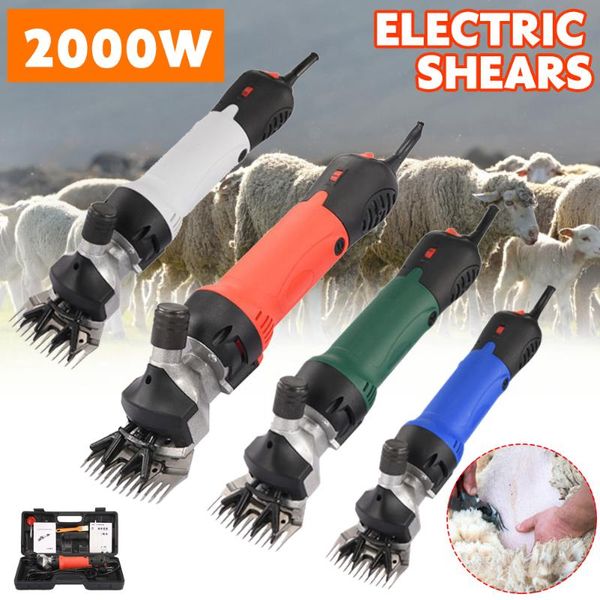 

power tool sets 2000w electric sheep shears kit 6 speeds shearing clippers with storage case for goats farm pet supplies