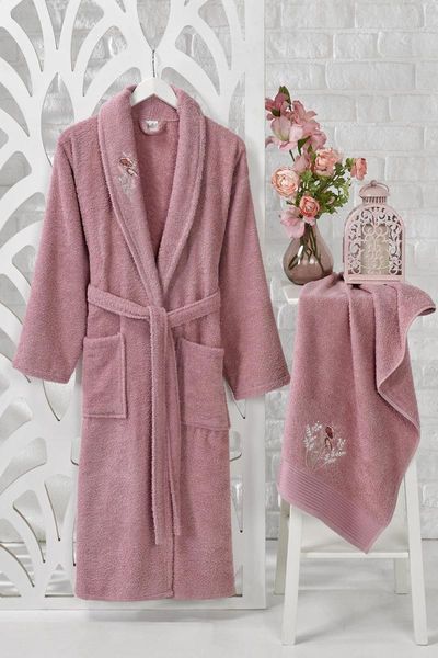 

towel women's trendy bathrobe set 2 piece 100% cotton