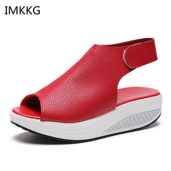 

fashion women summer female sandals vintage wedges platform shoes peep toe high heels fish zapatos mujer m234, Black