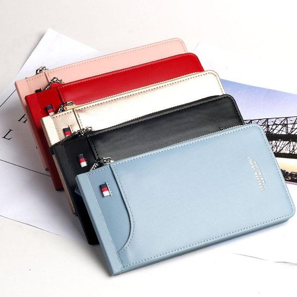 

wallets 2021 wallet women's long multi-functional, Red;black