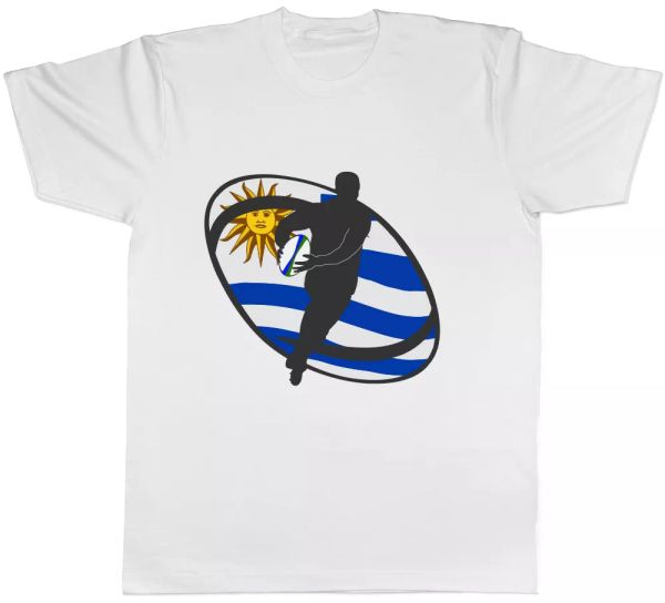 

uraguay rugby mens t-shirt, White;black