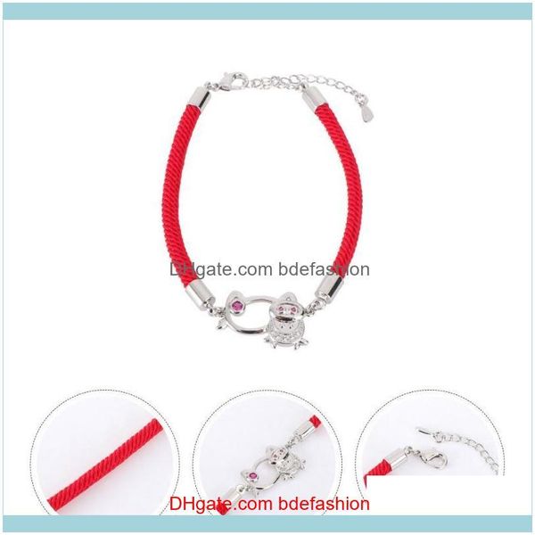 

charm jewelrycharm bracelets 1pc bracelet festive fashion auspicious lightweight wrist decor red rope bangle ox year for christmas drop deli, Golden;silver