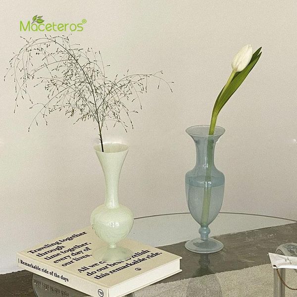 

vases french glass vase fashion modern simple dried flower flowerarrangementdecoration upplies livingroombedroomstudydeskecoration