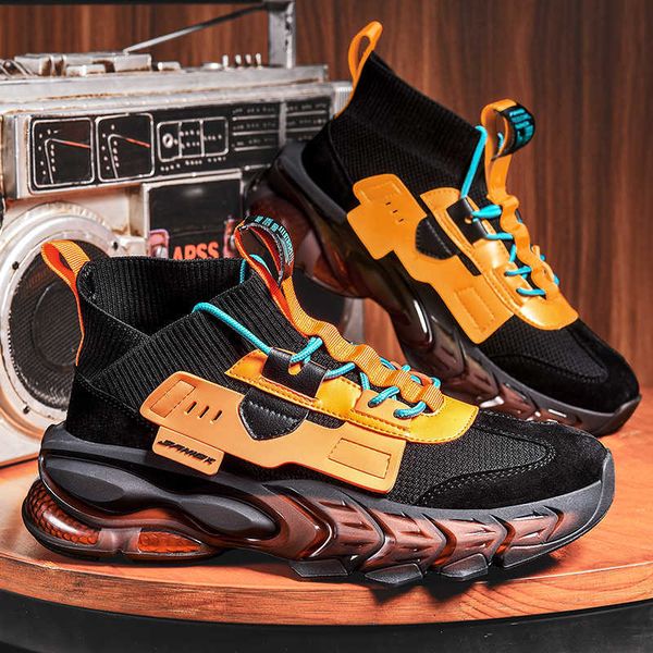 

spring men shoes breathable fashion running chunky comfortable street style male casual